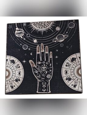 Quill To Paper Palmistry & Celestial Art Wooden Sign